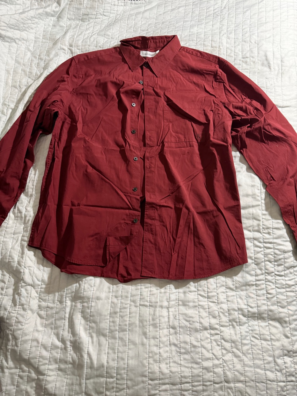 Calvin Klein Deep Red Lightweight Shirt